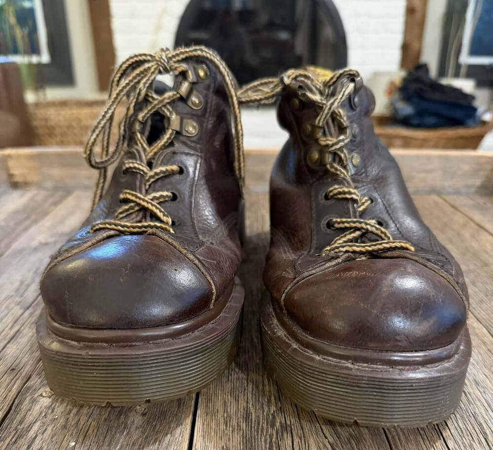 Vintage Dr. Martens 8287 Brown Leather Boots UK 8 US Men 9 Women 10 Made England - Picture 9 of 13